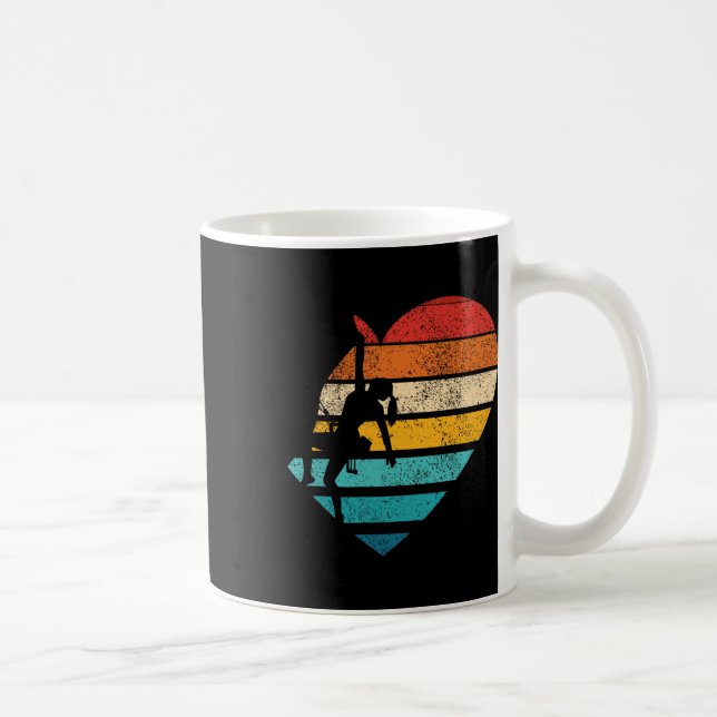 Mug Conception féminine d'escalade mignonne Forme de c (Droite)