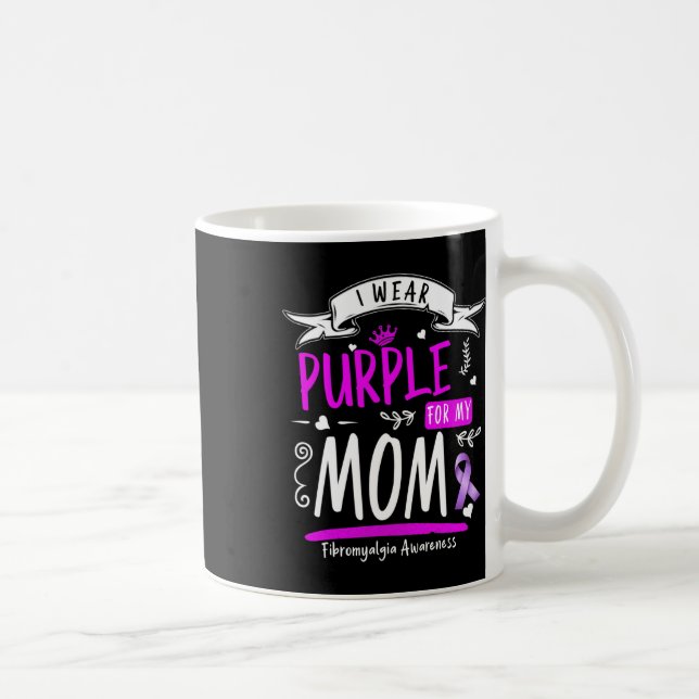 Mug Conception Fibro Je Porte Violet Pour Maman (Droite)