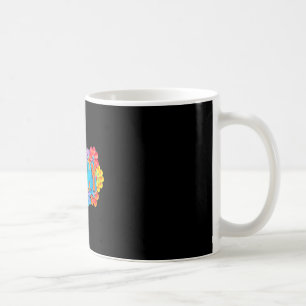 Mug Conception florale colorée de style argile grand-m