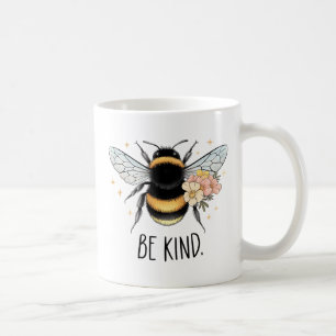 Mug Conception Florale Mignonne Abeille Soyez Gentil