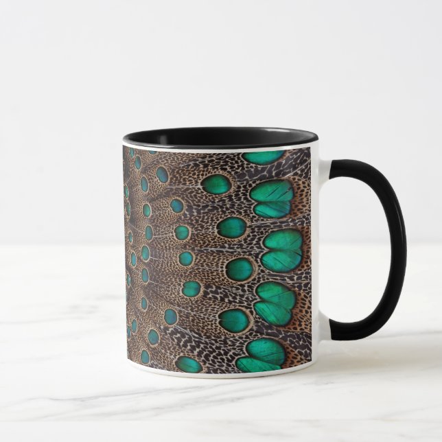 Mug Conception fractale de la plumes de faisan (Droite)