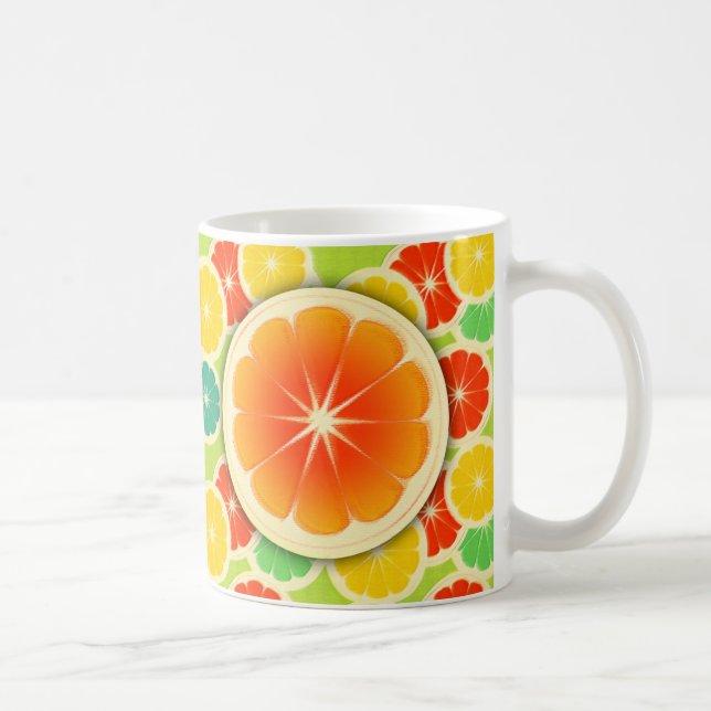 Mug Conception fraîche d'agrumes, coloré mignon (Droite)