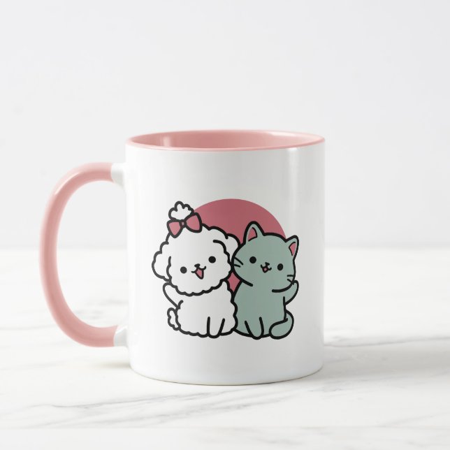 Mug Conception "Fur-Real Friends Forever" (Gauche)