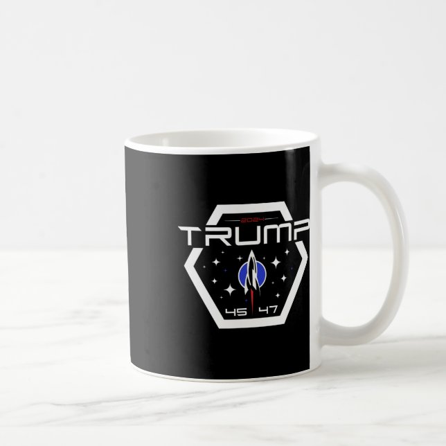 Mug Conception futuriste rétro Trump 45 47 Trump  (Droite)