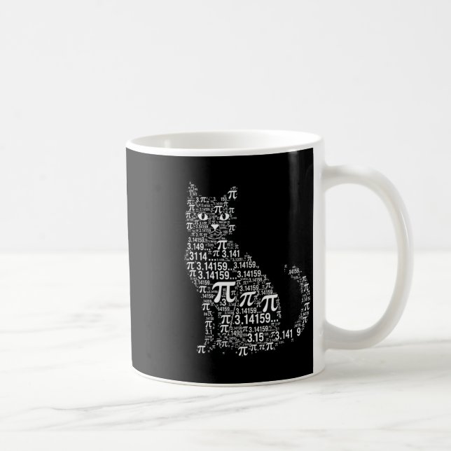 Mug Conception geek amateur de maths de chat drôle  (Droite)