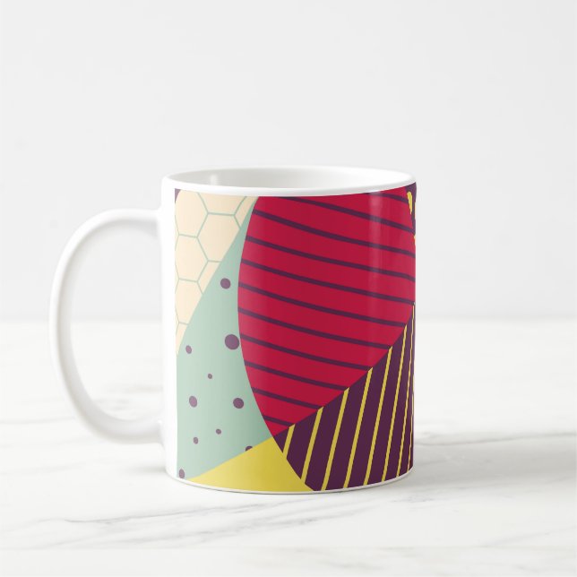 Mug Conception géométrique colorée Abstraite (Gauche)