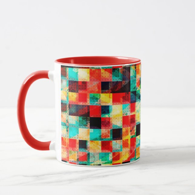 Mug Conception géométrique colorée et lumineuse (Gauche)