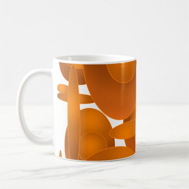 Mug Conception Géométrique Rétro Moderne (Gauche)