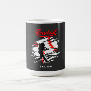 Mug Conception Graphique de Silhouette de Baseball – F