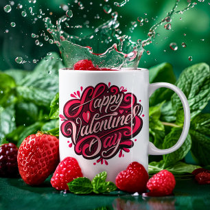Mug Conception Heureuse Sainte-Valentin à la main