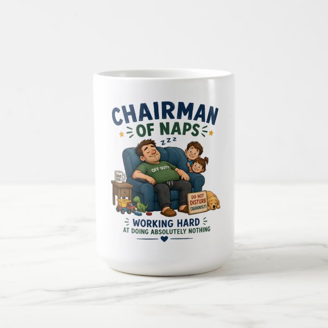 Mug Conception humoristique de président de sieste con (Centre)