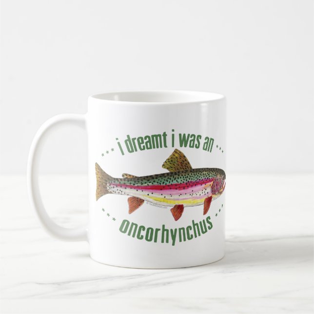 Mug Conception humoristique de truite arc-en-ciel (Gauche)