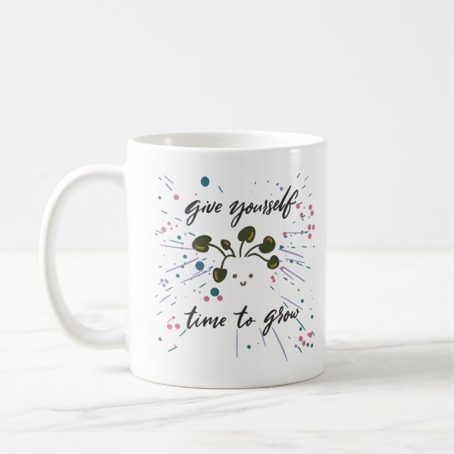 Mug Conception inspirée de l'état d'esprit de croissan (Gauche)