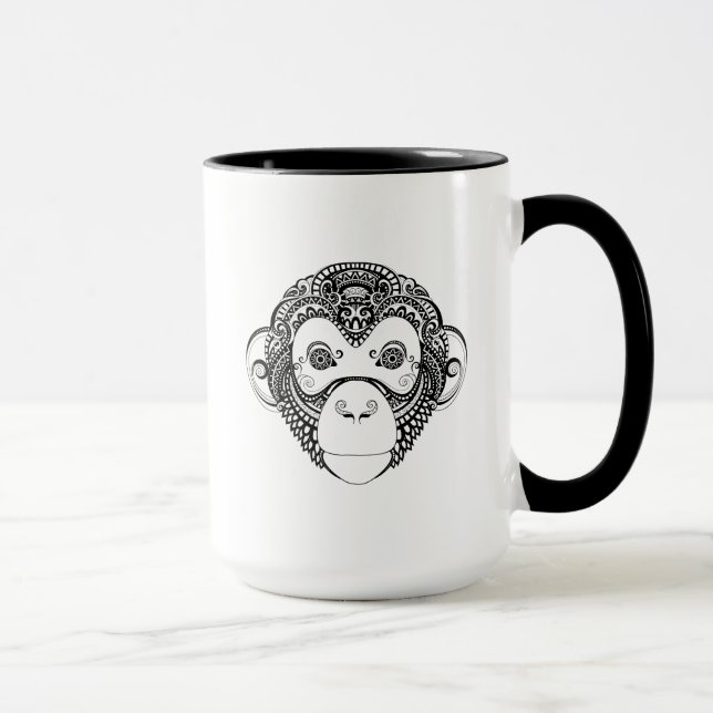 Mug Conception inspirée de singe (Droite)