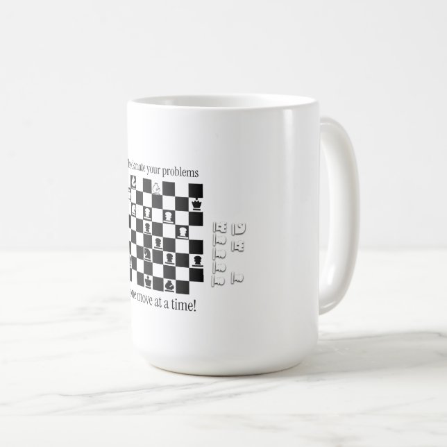 Mug Conception Inspirée des Échecs Classiques (Devant droit)