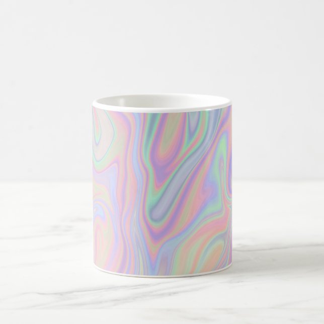 Mug Conception iridescente liquide abstraite de (Centre)