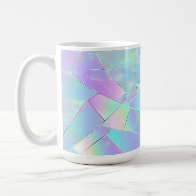 Mug Conception iridescente sarcelle et violet (Gauche)