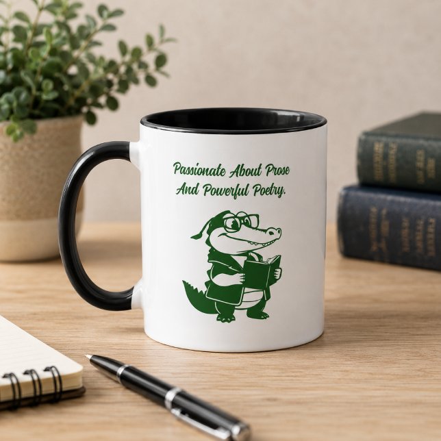 Mug Conception Littéraire Passionnée de Prose et Poési (Créateur téléchargé)