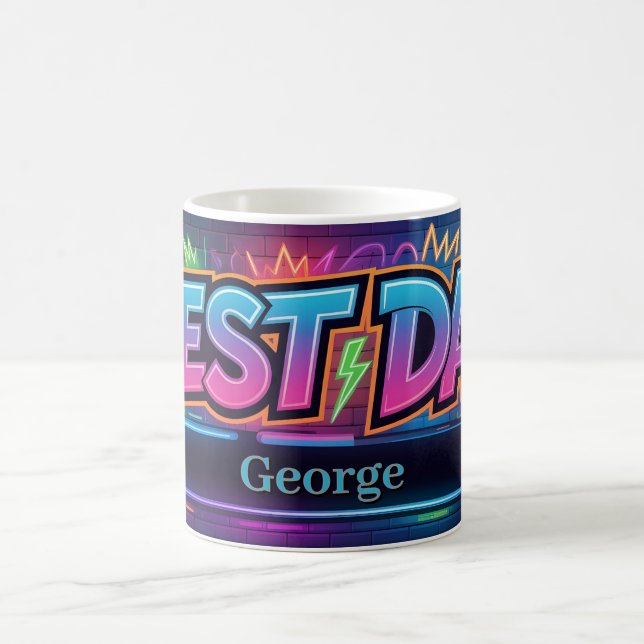 Mug Conception "MEILLEUR PÈRE" avec espace réservé pou (Centre)