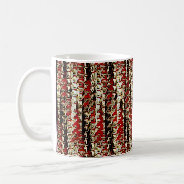 Mug Conception moderne abstraite de motif numérique 12 (Gauche)