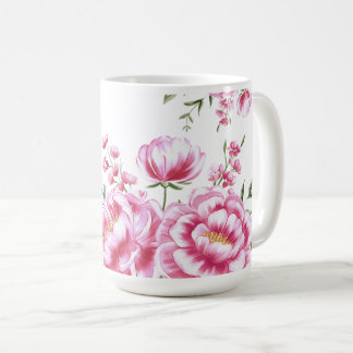 Mug Conception Moderne de Fleurs de Rose