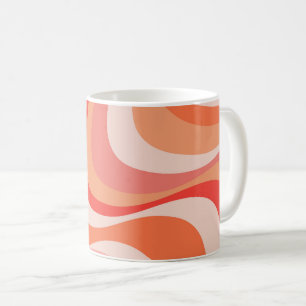 Mug Conception moderne et colorée des vagues rétro