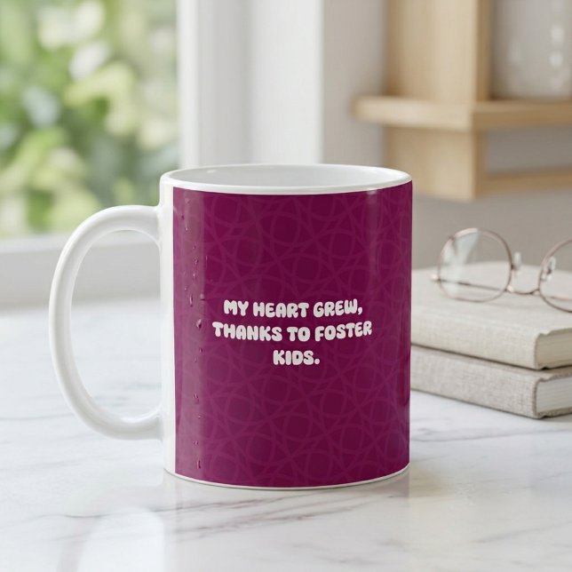 Mug Conception Mon cœur a grandi grâce aux enfants pla (Créateur téléchargé)