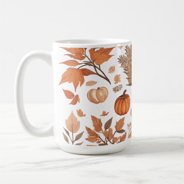 Mug Conception motif d'automne (Gauche)