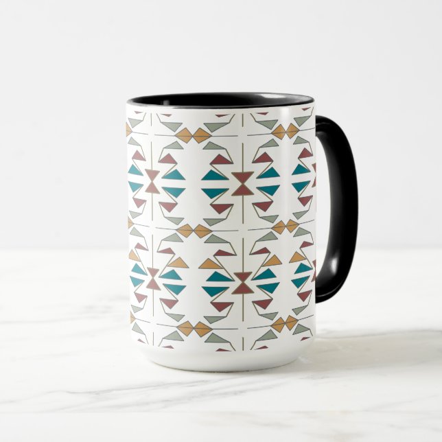 Mug Conception Motif du triangle oblique du sud-ouest (Devant droit)