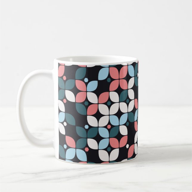 Mug conception motif géométrique transparente, texture (Gauche)