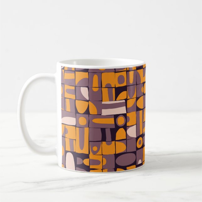 Mug Conception motif transparente avec bracelet géomét (Gauche)