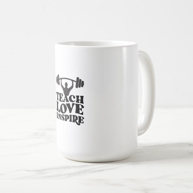 Mug Conception motivationnelle de salle de sport (Devant droit)