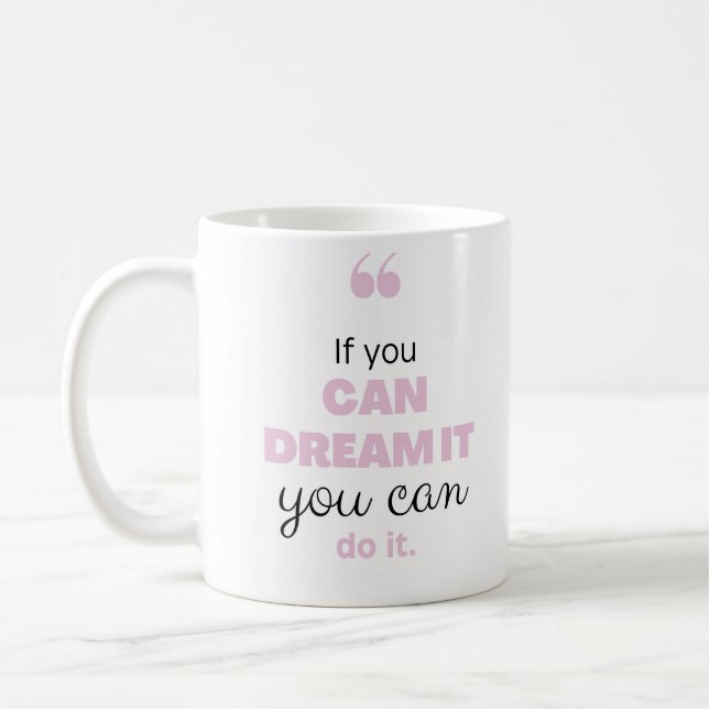 Mug Conception motivationnelle des citation moderne (Gauche)