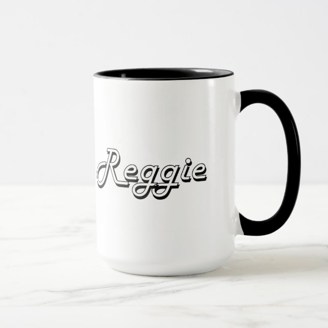 Mug Conception nommée classique de Reggie rétro (Droite)