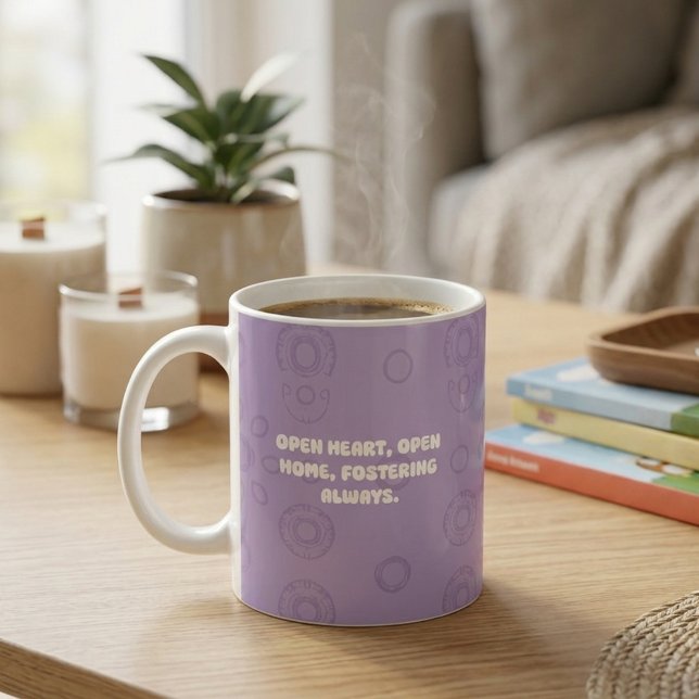 Mug Conception Open Heart Open Home Fostérariat Toujou (Créateur téléchargé)