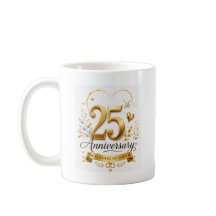 Conception or en 25e anniversaire de mariage