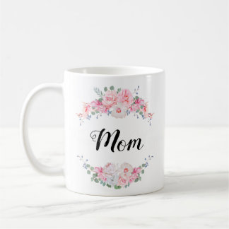 Mug Conception personnalisée avec la frontière florale