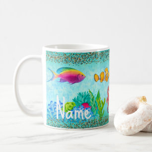 Mug Conception personnalisée de la scène sous-marine