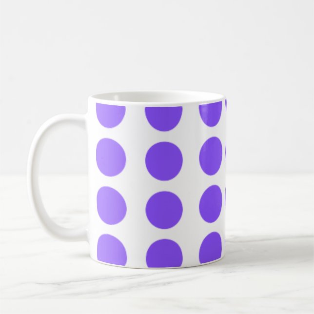 Mug Conception Pois violette (Gauche)