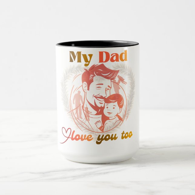 Mug Conception pour la fête des pères | conception de  (Centre)