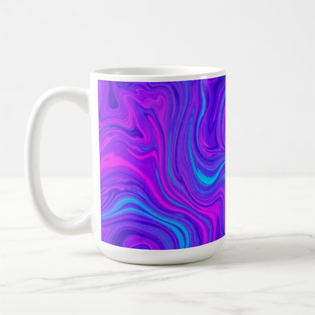 Mug Conception psychédélique violette tonique (Gauche)