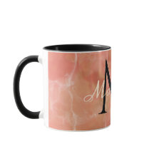 Conception réaliste en marbre blanc avec monogramm