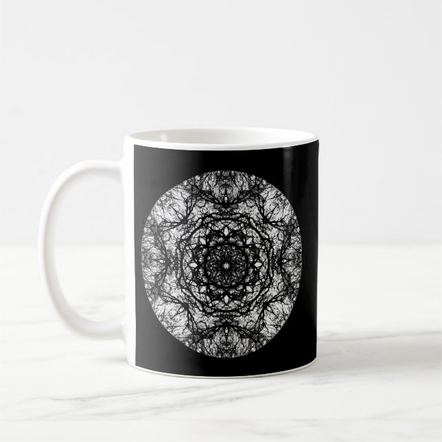Mug Conception ronde de fantaisie sur le noir (Gauche)