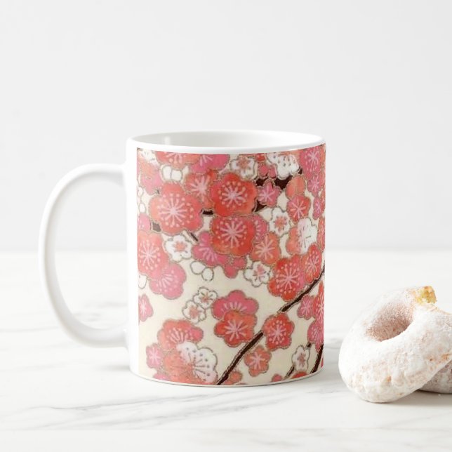 Mug Conception rose de fleurs de cerisier (Avec donut)