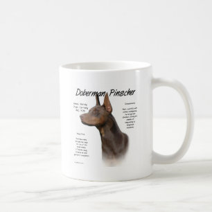 Mug Conception (rouge) d'histoire de Pinscher de