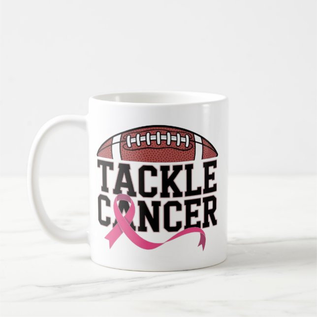 Mug Conception Ruban Rose Lutte Contre le Cancer (Gauche)