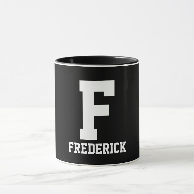 Mug Conception simple de monogramme (Centre)