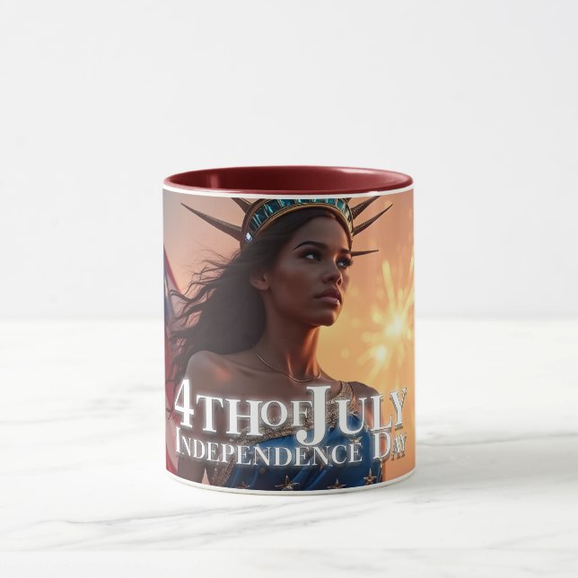 Mug Conception splendide du 4 juillet - Feux d'artific (Centre)