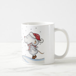 Mug Conception tirée par la main mignonne de souris