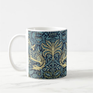 Mug Conception tissée de paon et de dragon de William